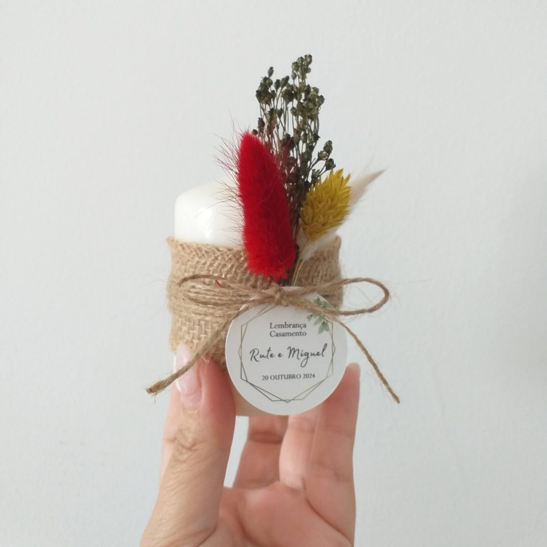 VELA COM FLORES