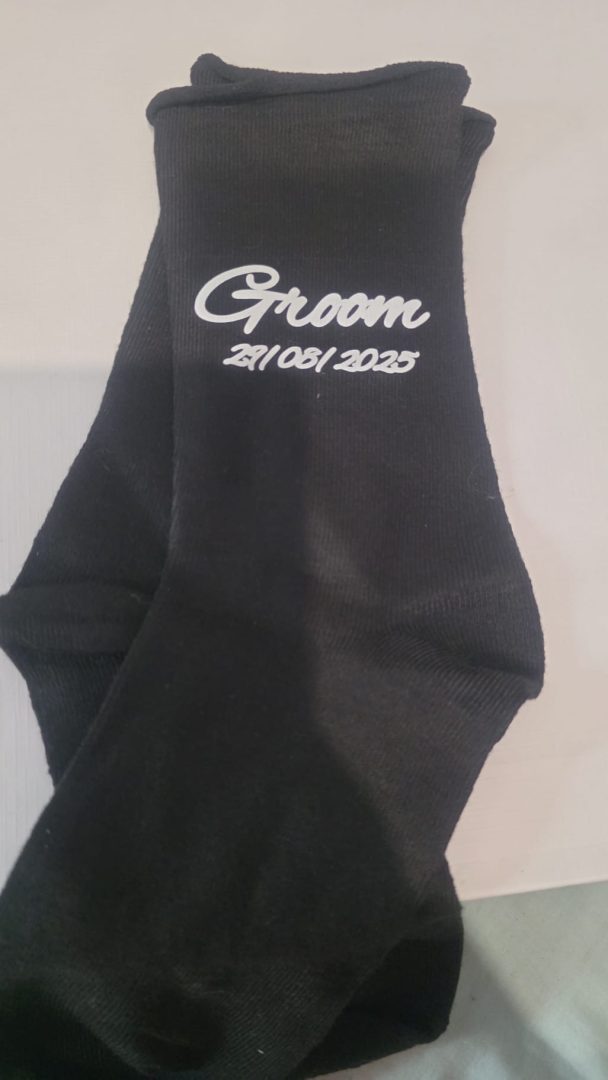 Meias personalizadas para Noivo