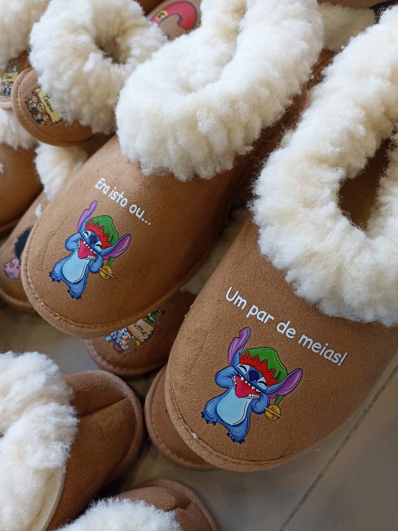 Chinelos/Pantufas Serra da Estrela - Era isto ou meias.