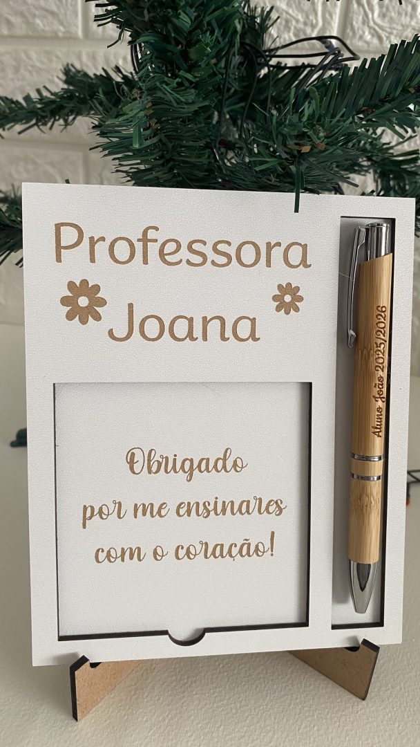 Enfeite de Natal - Moldura Professor/a