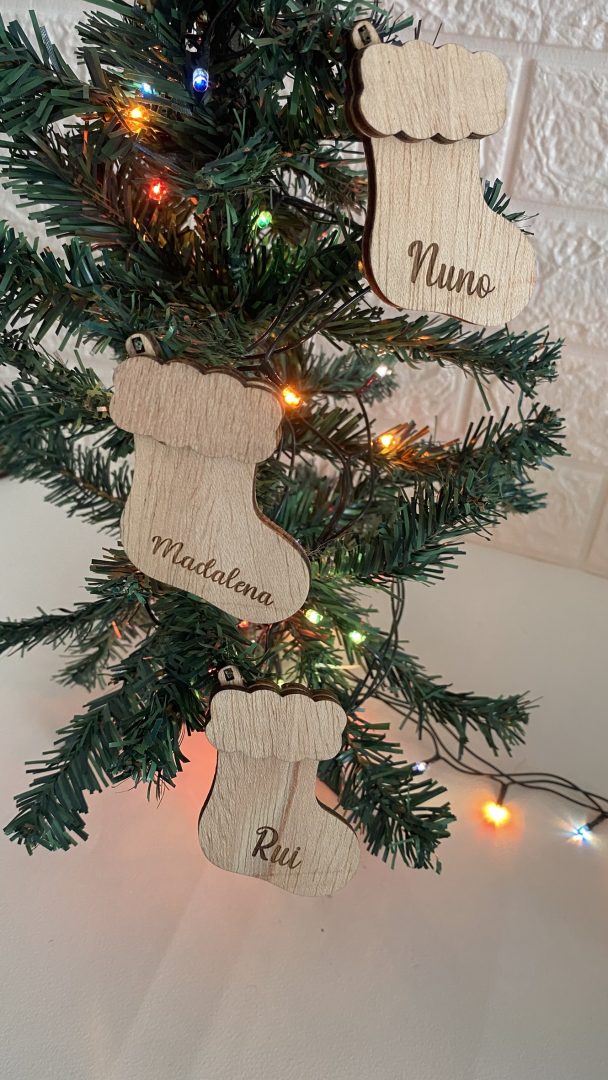 Bola de Natal - Bota com nome