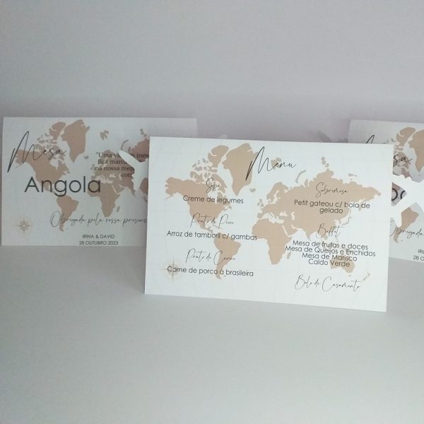 MARCADOR DE MESA E MENU